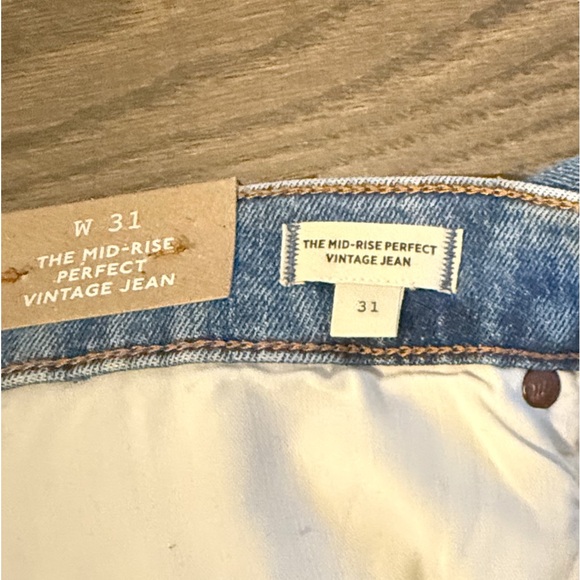 NWT Madewell Perfect Vintage Jean in Berdelle Wash Size 31 - Picture 10 of 11